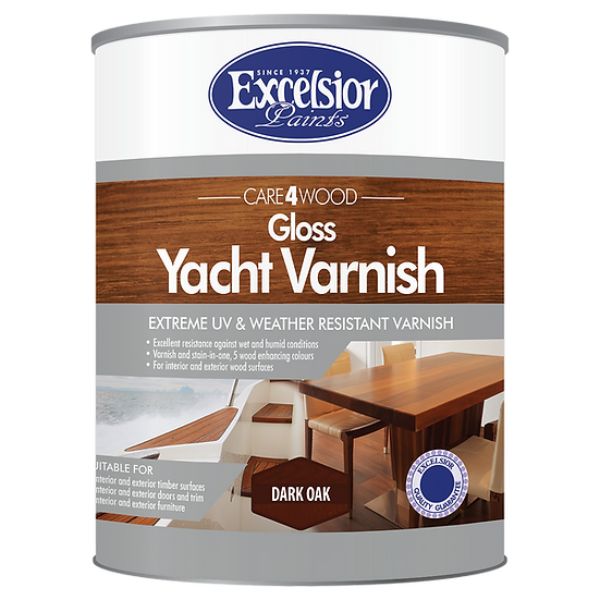 EXCELSIOR PAINTS GLOSS YACHT VARNISH ( DARK OAK ) 5L