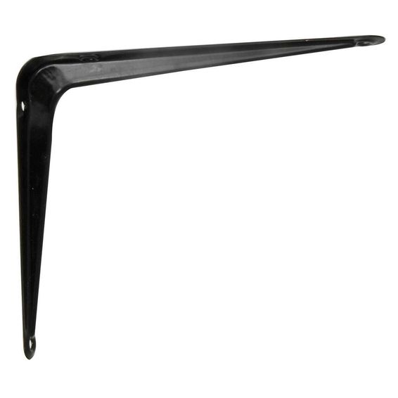 BLACK SHELVE BRACKET 12"X14"X1.0MM