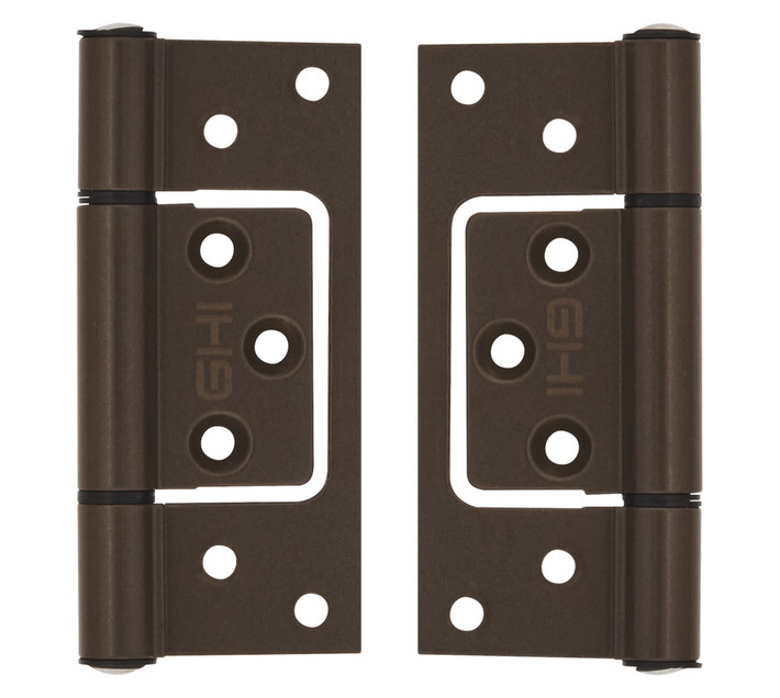 ALUMINIUM HINGE ( BROWN ) BLISTER