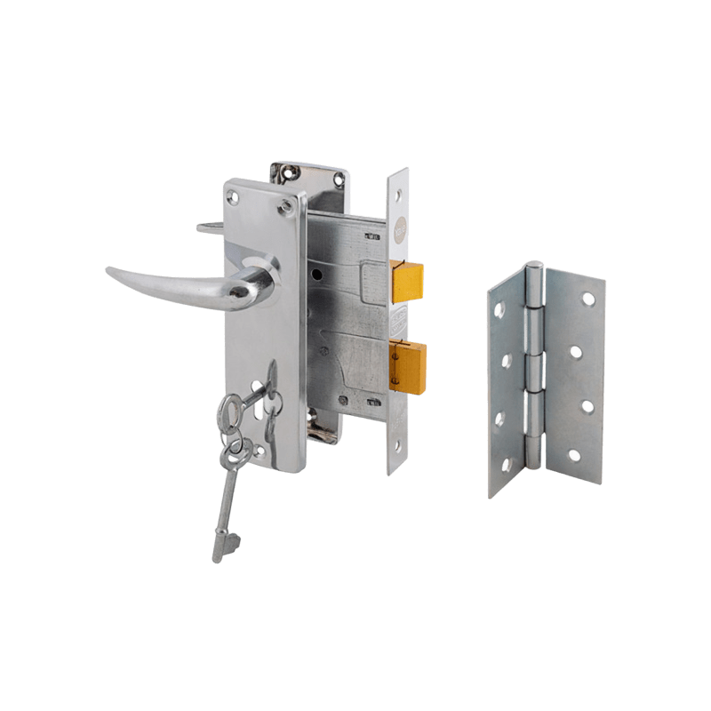 ECONOMAX LOCKSET WITH HINGE 2 LEVER