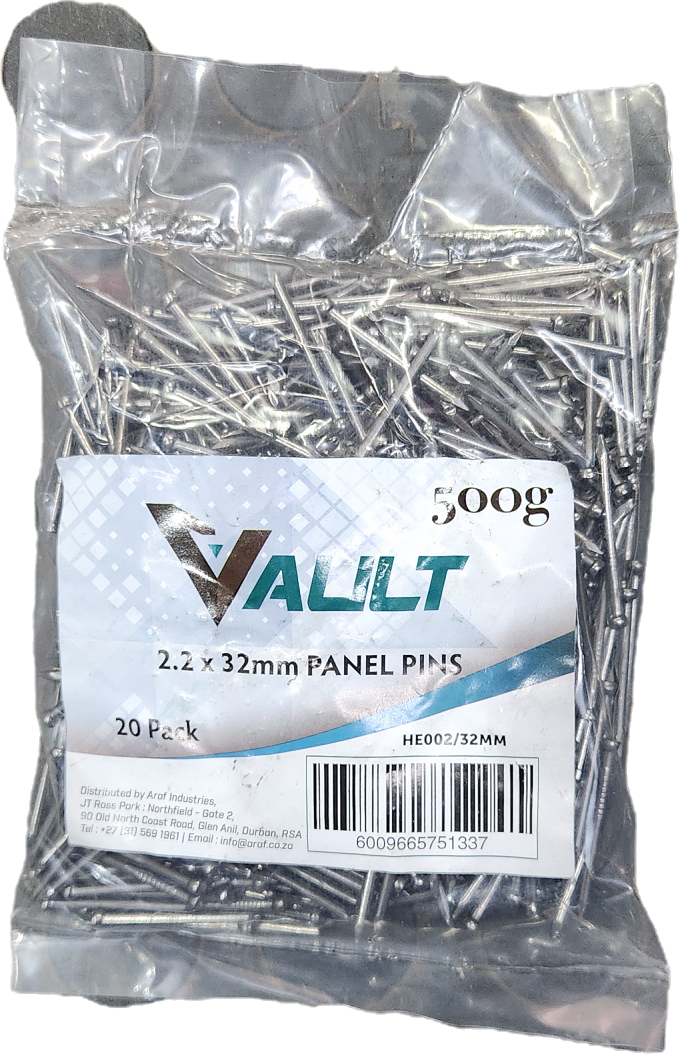 VAULT PANEL PINS 2.2 X 32MM