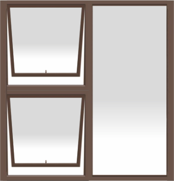 Aluminium window ND2 2 OPEN