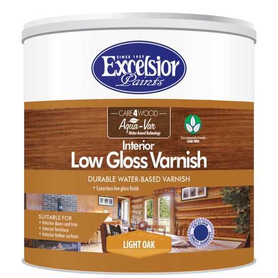EXCELSIOR PAINTS GLOSS YACHT VARNISH ( LIGHT OAK ) 500ML