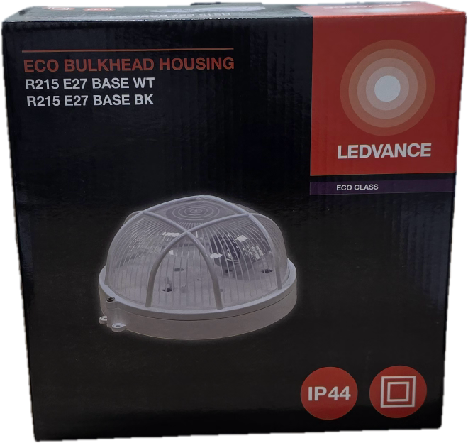 ECO BULKHEAD HOUSING WHITE IP44